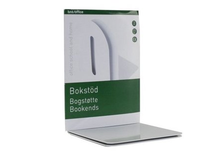 Bokstöd metall 15cm, Vit 2/fp - Lyreco - Kontorsmaterial - Till skrivbordet - Bokstöd