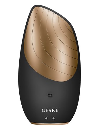 GESKE Sonic Thermo Facial Brush | 6 In 1 - Black - ONE SIZE