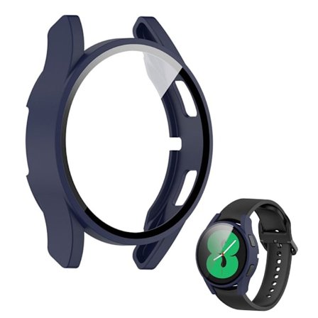 Samsung Galaxy Watch 4 (40mm) ultra thin cover + tempered glass - Midnight Blue
