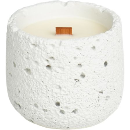 Knasende Trævæge-Lys - Moderne Minimalistisk Design, Naturlig Soyavoks, Beroligende Cedertræduft, Miljøvenligt, 36 Timers Brændtid, CEDERTRÆ