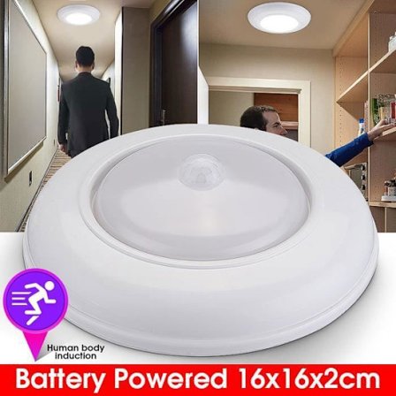 RY-120° Wireless Battery Powered LED Ceiling Light with Motion Sensor
