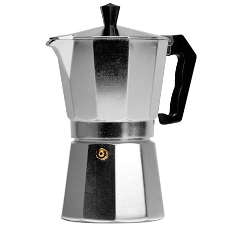 Italiensk aluminium Moka-kanne europeisk kaffemaskin oktagon Moka-kanne 1 kopp (50 ml) ([HK])