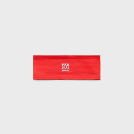 66 North women's Grettir Polartec Power Grid headband Accessories - High Risk Red - one size