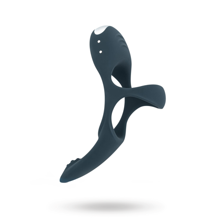 Boners Triple Vibrating Cockring Blue - Vuxen.dk: For ham