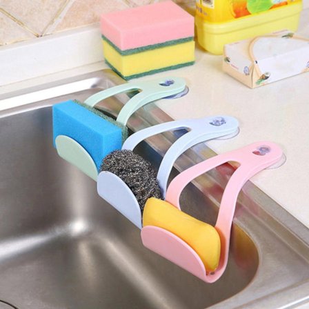 2-Pack - Diskbänk / Diskho Hållare med Sugkoppar - Städprodukter