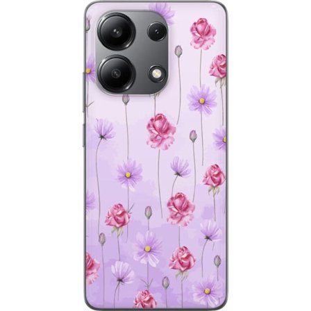 Kompatibel Mobilcover til Xiaomi Redmi Note 13 4G Petal Reverie Lilac Mist