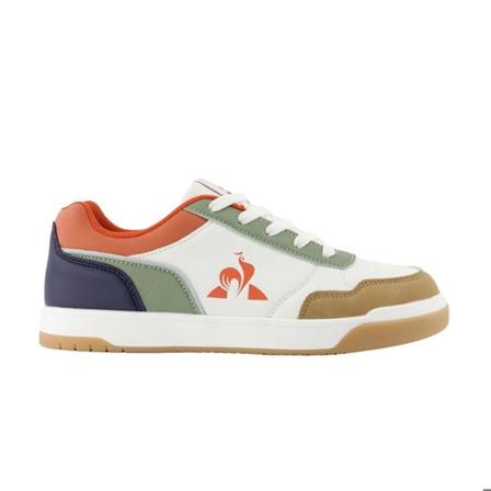 Le Coq Sportif Lcs Court Breaker børnesneakers optisk vit/orange 36