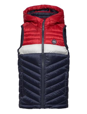 Jjehero Bodywarmer Hood Sn Jnr Fodrad Väst Multi/mönstrad Jack & J S