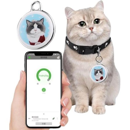 GPS-tracker för husdjur, katter och hundar, spårningshalsband, GPS-spårare utan månadsavgift, platsspårning i realtid