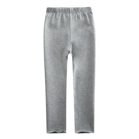 Tjejer Skinny Elastisk Midja Raka Ben Enfärgade Byxor