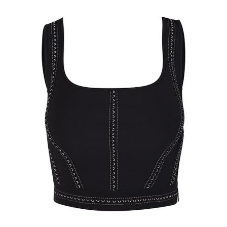 Alexander McQueen Sleeveless Tops Sort, Dame