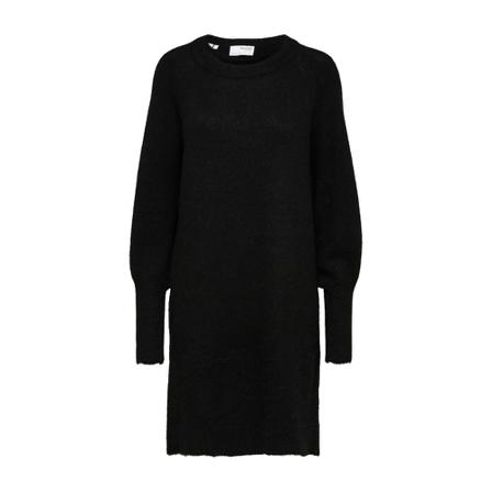 Selected Femme, u Knit Dress Zwart, Dames, Maat:L,polyester
