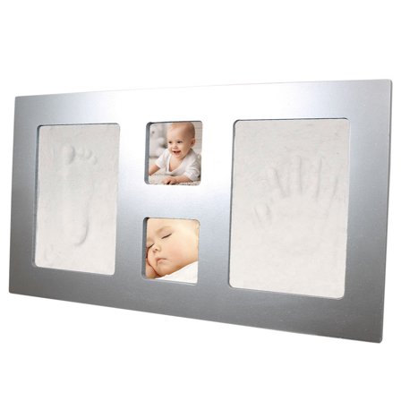 Hand- & Fotavtryck Träram Silver