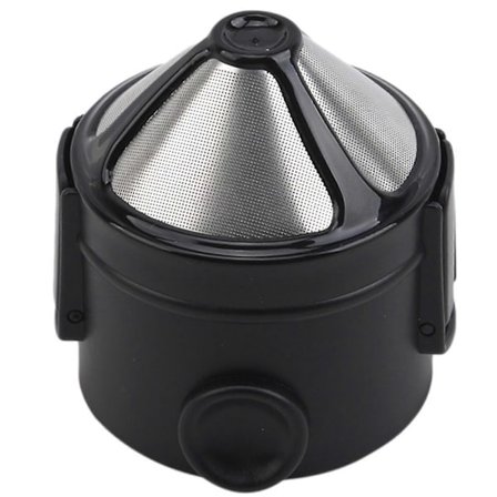 Kaffefilter Vikbart Bryggning Rostfritt Stål Filter Passar Alla Koppar