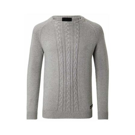 Philipp Plein, Pullover Round Neck LS Heathens Szary, Mężczyzna, Rozmiar: L