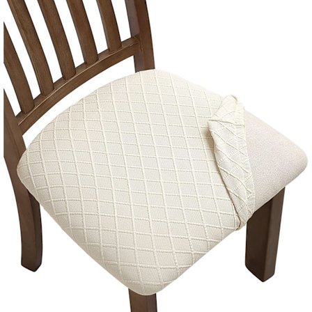 6-pakning Stretch Jacquard stolsetertrekk, avtagbare vaskbare An