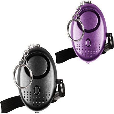 Lommelykt, to 140db personlige alarmnøkkelringer, inkl