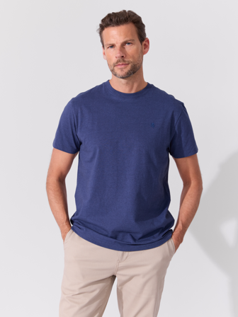 MATCH - Fields t-skjorte - Redford - Str. XL - Herre - T-skjorter & Piqué - Blå - 80% bomull, 20% polyester- resirkulert