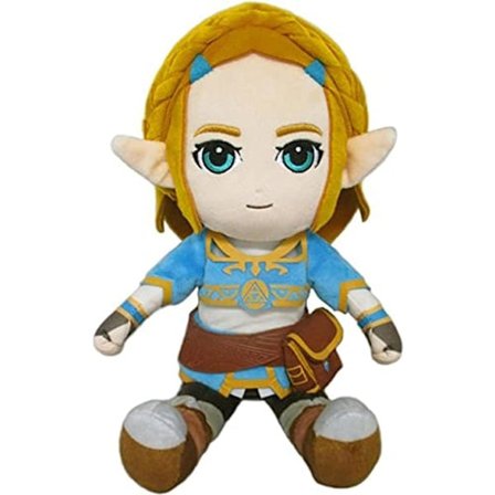 The Legend of Zelda Breath of The Wild BOTW Prinsesse Zelda Plysj, 12", Flerfarget