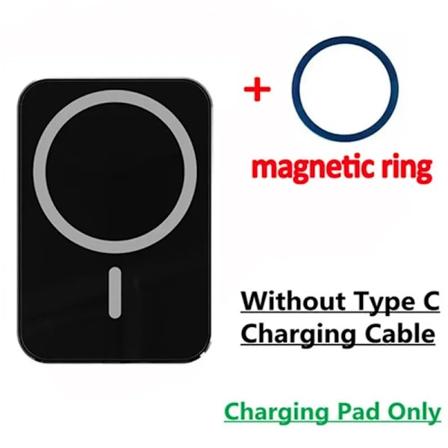 30W Magneettinen Auton Langaton Laturi Auton Puhelimen Pidike Telakka Nopea Lataus Telakka Iphone 15 14 13 12 Pro Max Mini NO Cable Black