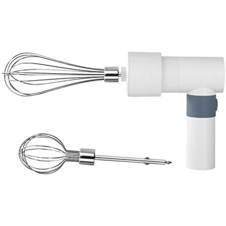 2022 Ny Elektrisk Handmixer, Handhållen Mixer, Bärbar Köksmixer i Rostfritt Stål Äggvisp med 2 Vispar (Vit)
