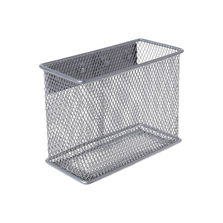 Hållbar Kylskåp Mesh Magnetisk korg Förvaringslåda Penna Makeup Organizer