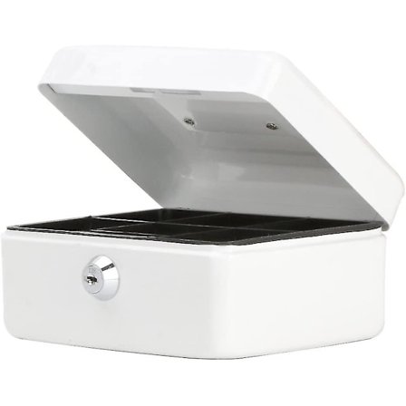 Liten pengeskap med nøkkel, pengeskap i rustfritt stål, pengeskap med bank