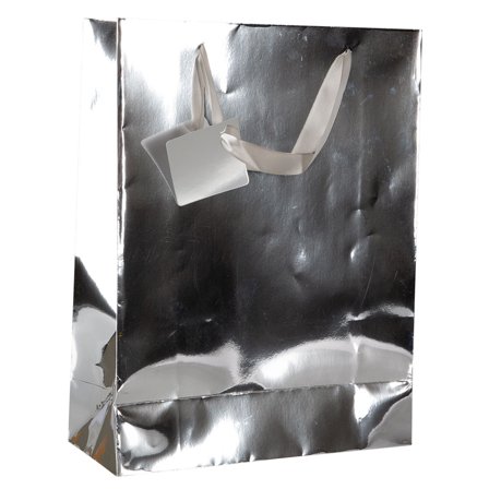 Sølvfarget Gavepose