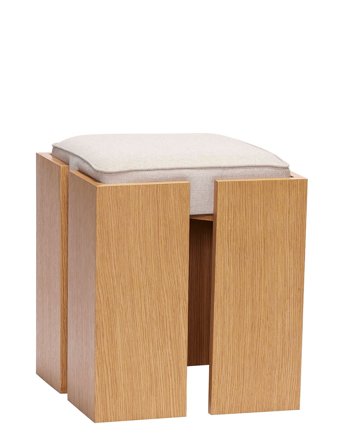 Hübsch Forma Skammel - Grey - ONE SIZE