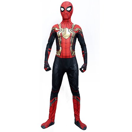 Iron Spiderman Cosplay Jumpsuit Superheltdrakt for barn