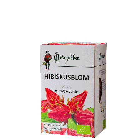 Örtagubben Hibiskusblom Te 20 påsar