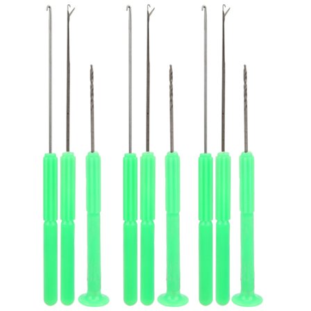 3 Set Karpfiske Rigging Bete Nål Verktyg Harpun Nål Spärr Nål Borr Kit