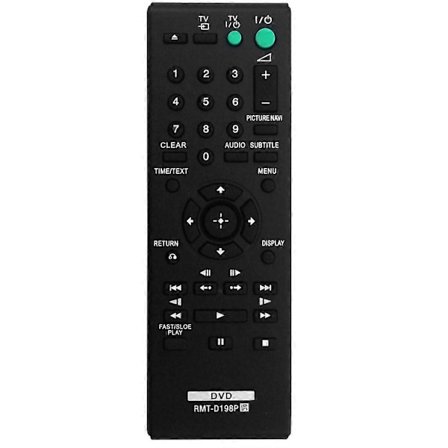 Korvaava -D198P kaukosäädin DVD-soittimille SR760 SR170 DVPSR170 DVPSR370 RMTD198P