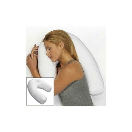 U-formet PP bomulls hvit pute sidesover hodepute reise anti-snork pute