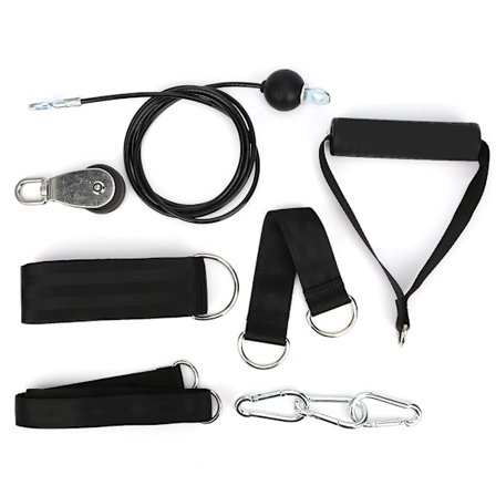 Fitness DIY Trinse Tau Armstyrke Triceps Kabel med Hjul Tilbehør Fitness Kit