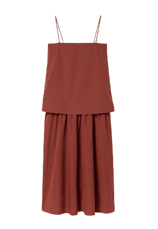 Dagmar COTTON STRAP DRESS Klänningar Dam Röd 34