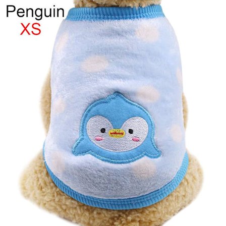 Lemmikkien vaatteet Puppy Vest Koiran haalari XS PENGUIN