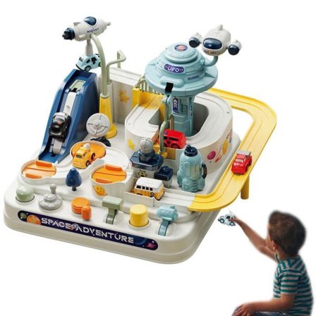 Bil eventyr legetøj bane race bil bane legetøj for børn race bil baner til småbørn bil redning eventyr legetøj