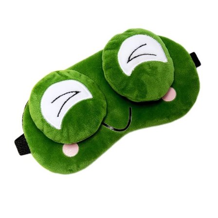 3D Froskeøye Sovemaske - Komfortabel, lysblokkerende og bærbar for reise, kontorlur og gaming, én størrelse passer alle