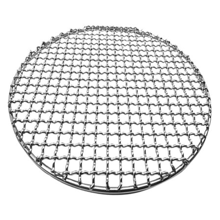 Ruostumattomasta ter ksest valmistettu pinoava py re grilliverkko ulkoilmasavustukseen 18cm
