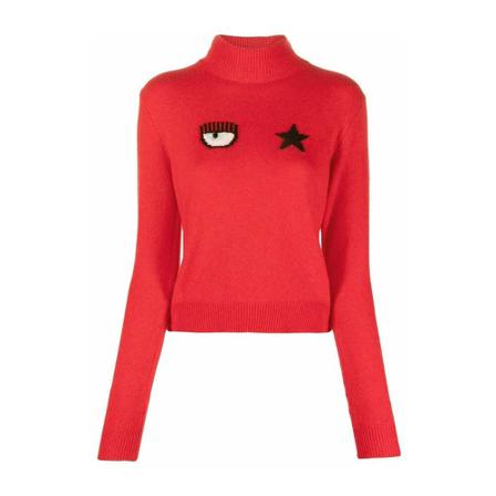 Chiara Ferragni Collection, Turtlenecks Rood, Dames, Maat:M