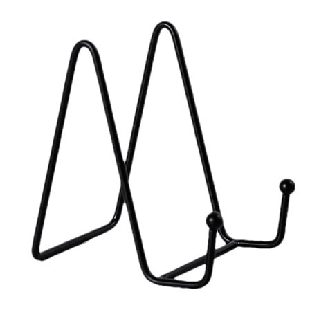 Nytt tallerkenstativ for utstilling - Tallerkenholder displaystativ + Metallrammeholderstativ for bilde, dekorativ tallerken, bok, fotostativ (2-