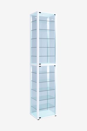 VCM - Vcm Gulvstående vitrineskab Kavisa Xxl - Hvid - Skabe - Fra Homeroom