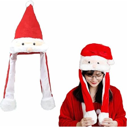 Muhkea joulupipo, pipo korvilla, pipo liikkuvilla korvilla, joulu, joulupukinpipo, joulujuhlapipo, joulujuhlat, naamiaiset ja cosplay