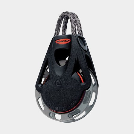 Bozzello con cricchetto semplice con grillo Ronstan Orbit 40, fisso, adatto per cime Ø4 - 8 mm