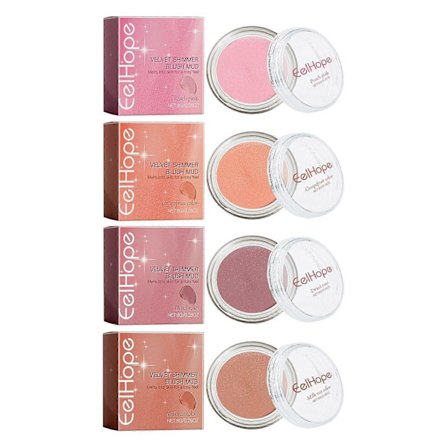 Eelhope Velvet Fine Blush Mud Series: Naturlig, lätt och färgförstärkande blush mud för kinder