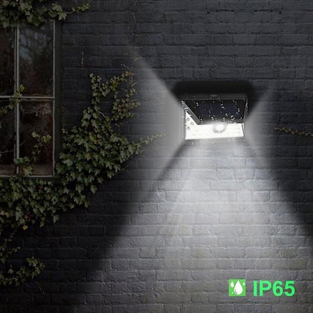 Vandafvisende Solenergi Induktionsbevægelsessensor LED Lampe