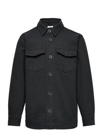 Canvas Overshirt - Gots/Vegan Black Knowledge Cotton Apparel