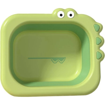 Baby Bath, Folding Washbasin Collapsible Baby Bathtub Portable Baby Washbasin Cute Cartoon Design