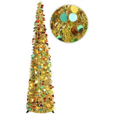 Pop Up juletræ med glitter - Dekorationer til kunstige juletræer